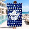 Maple Leafs Emblem Beach Towel, Super Soft Microfiber, Perfect Gift for Her/Him, Birthday, for Pool, Beach, Travel, Decor Beach Party