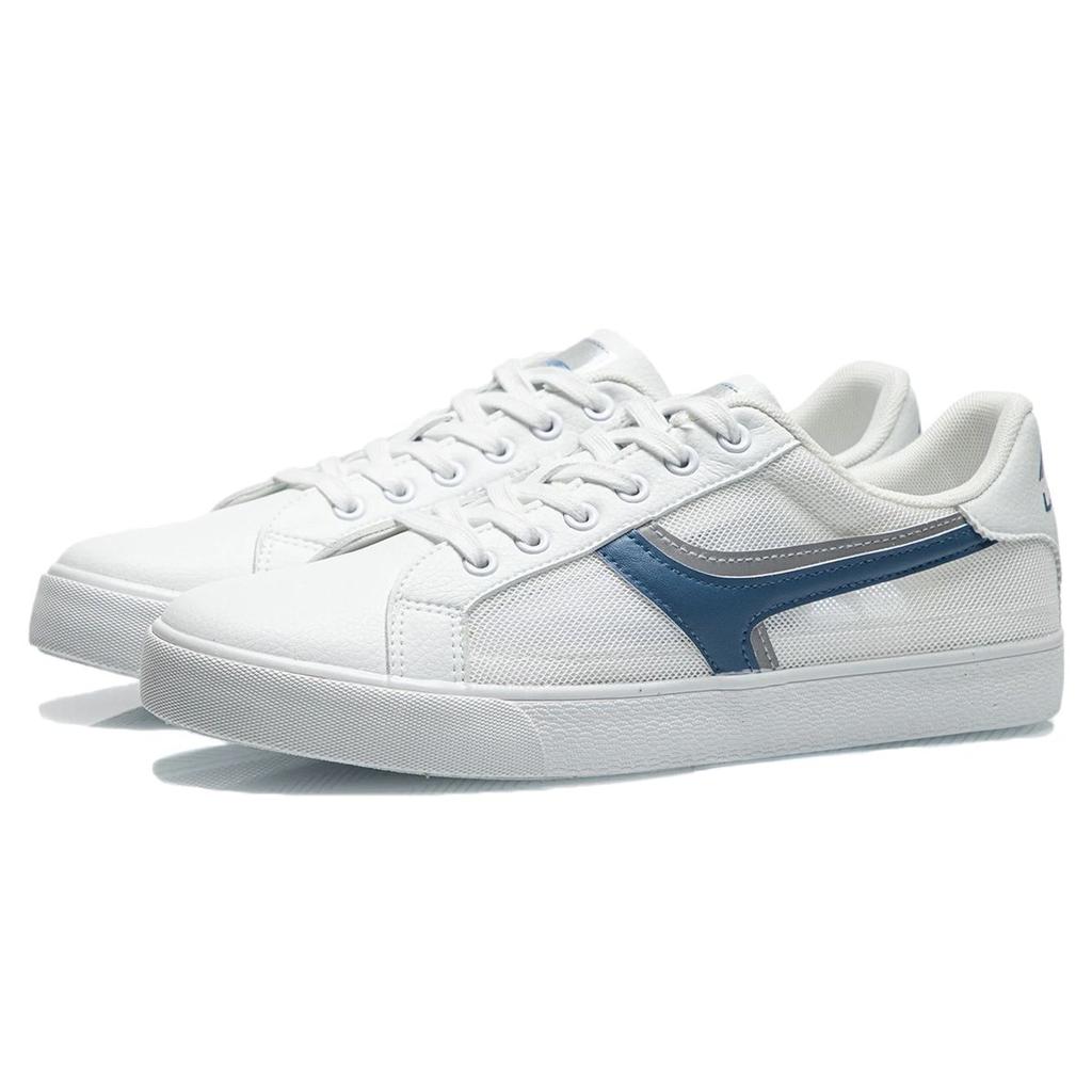 Li-Ning Reflective Low-Top Skate Shoes Men Sneakers White Blue AGCR395-2