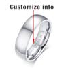 Vnox Simple Stainless Steel Wedding Bands Ring for Women Men Never Fade Female Classic Engagement Personalized Alliance