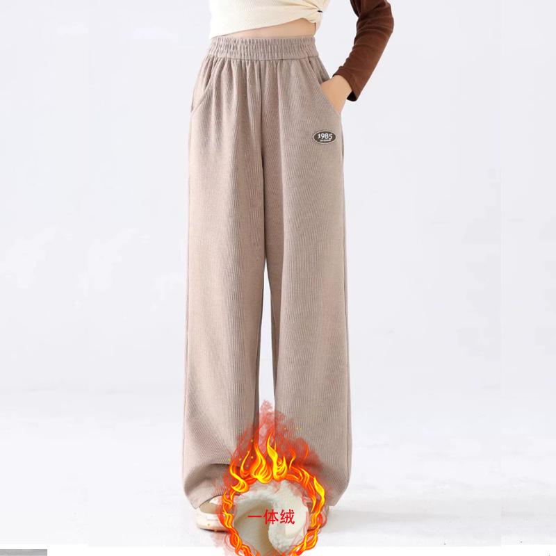 

Брюки для девочек Детские весенние и осенне-зимние широкие брюки Повседневные спортивные брюки Детская одежда 130