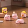 PVC Mini Pig Figurine Handmade Craft Lucky Charm Desktop Car Interior Decors Table Top Mini Garden Arrangements