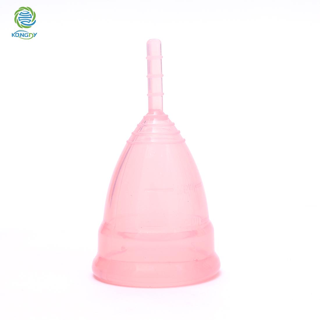 

KONGDY Продукт женской гигиены, 1 шт., женская медицинская силиконовая менструальная чаша, многоразовая мягкая чашка s розовый