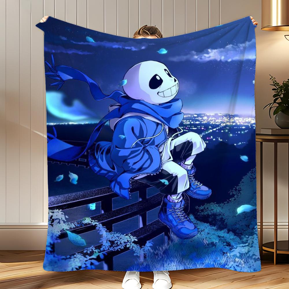 game Undertale Throw Soft Coral Fleece Blanket 310gsm Fluffy Warm Throw for Sofa Bed Couch Bedroom Decor