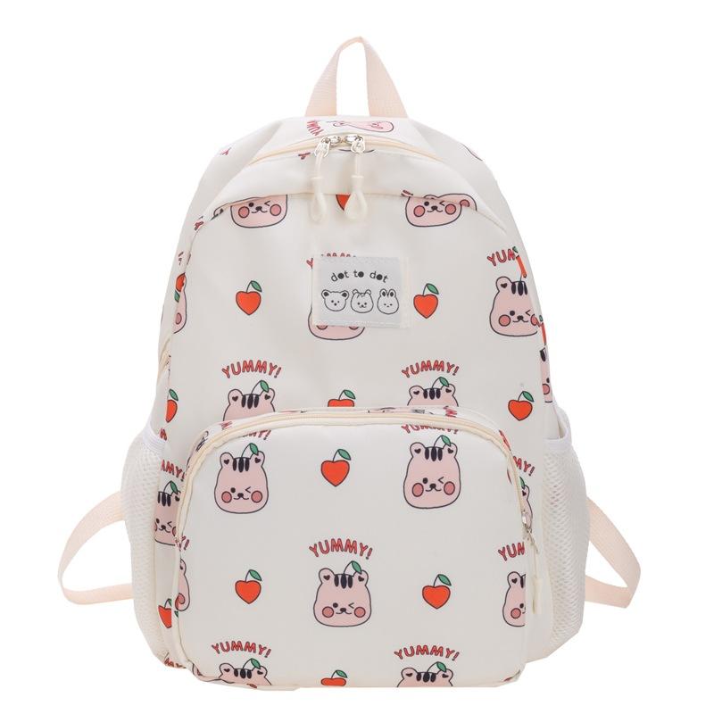 Kindergarten Primary School Students Schoolbag Cute Cartoon Cute Bear Boys And Girls Backpack Printed Children'S Bag