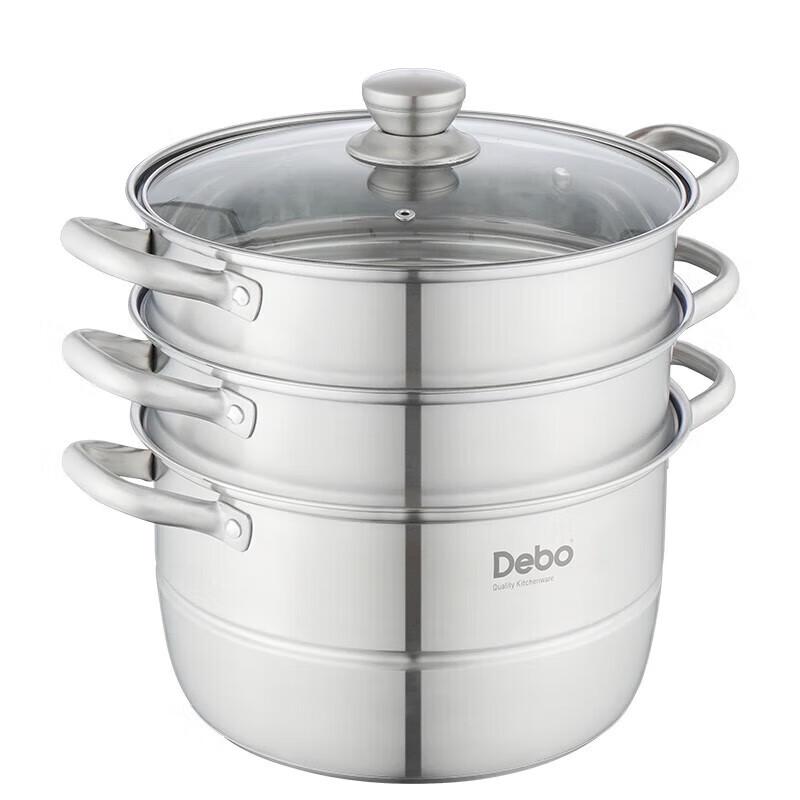 Debo DEP-775 304 Stainless Steel Soup and Steamer Pot