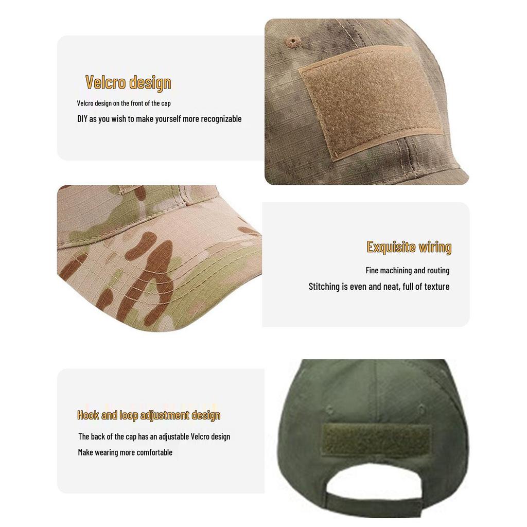 Outdoor Camouflage Tactical Baseball Cap - Sun Protection & Windproof for Mountaineering