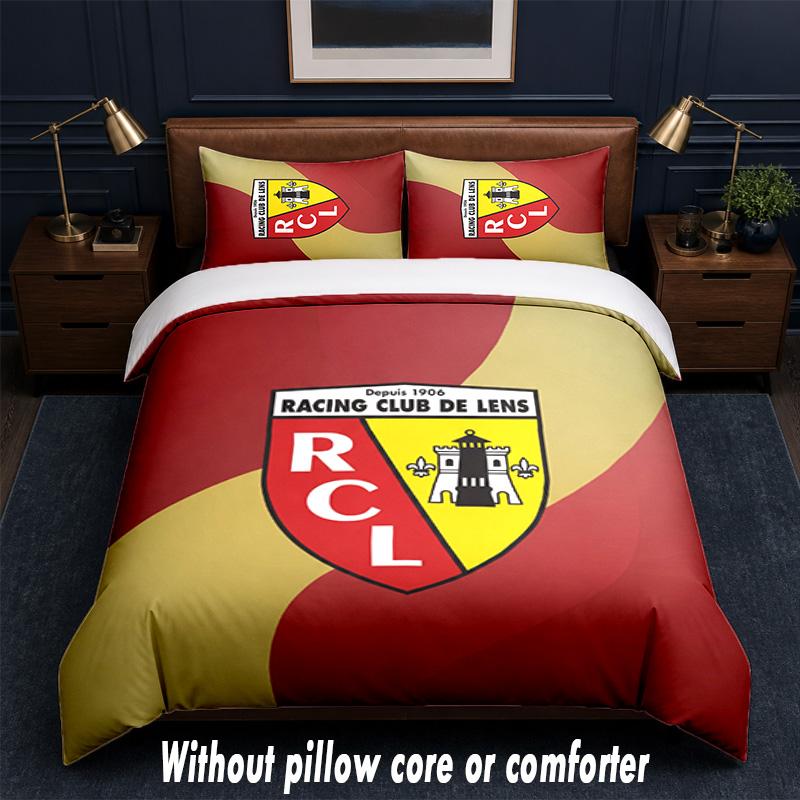 Lens FC Design Bed Bedding Set 1 Duvet Cover + 2 Pillowcases Soft Breathable Household Bed Linens