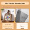 High-Temperature Resistant Ceramic Insulation Pad with Retro Wood Tile Design for Dining Table Casserole Protection