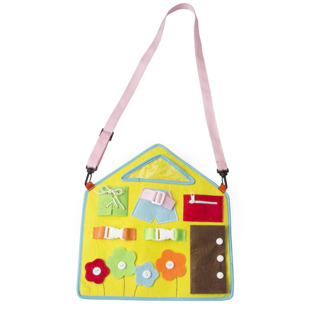 Baby Learning Dressup Board With Zippers And Buttons For Early Education And Development