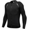 Men s Protective Jacket Breathable Motorcycle Shirt Sportswear with Removable Armor Pads Black EU L