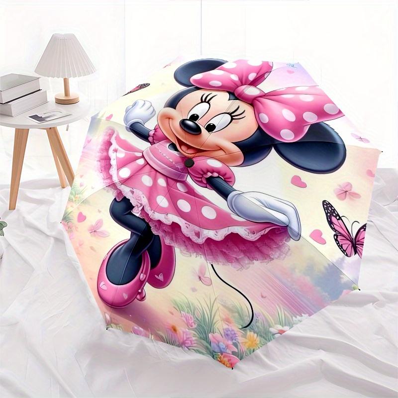 

Disney Minnie Mouse,butterflies,flowers Fashion Manual Folding Umbrella - Reinforced Eight Ribs, Automatic Opening and Closing, Lightweight,