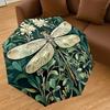 1pc Dragonfly Floral Automatic Open/Close Umbrella with Windproof, 8-Rib Sturdy Canopy, Durable Ribs, Fashionable Design1257A