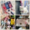 Hand Woven Umbrella Double Rope Nylon Rope Keychain Hiking Buckle for DIY Making Bag Pendant Keychain Charm