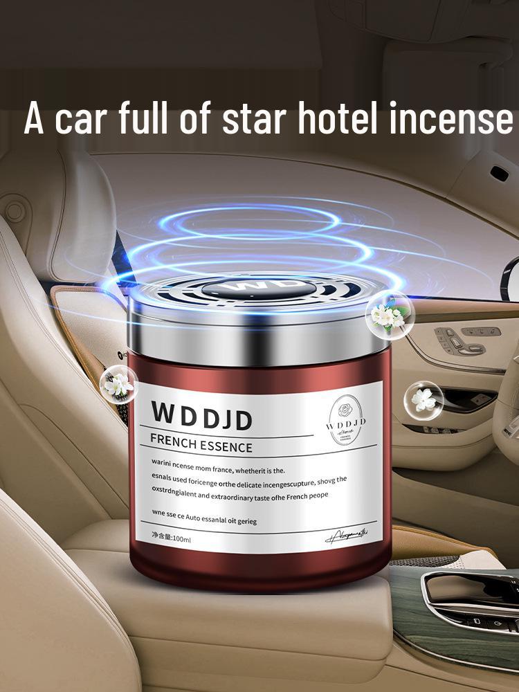 2025 Hilton Hotel Men s Car Air Freshener: Solid Perfume with Interior Holder Jasmine: Fresh, Long-lasting