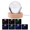 6cm Whale Crystal Ball with 7cm Colorful LED Light Base
