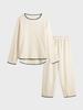 HUGDAY Creamy Microfiber Pajama Set
