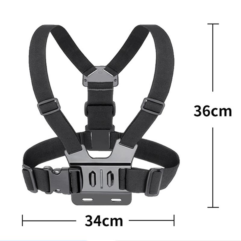 Cameras Chest Harness Set Length Adjustable Breathable Elastic 5 In 1 Smartphone Chest Mount for