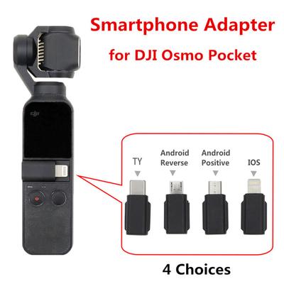Para DJI Osmo Pocket Smartphone Adaptador Micro USB ( Android ) IOS TIPO-C para portátil de bolso OSMO