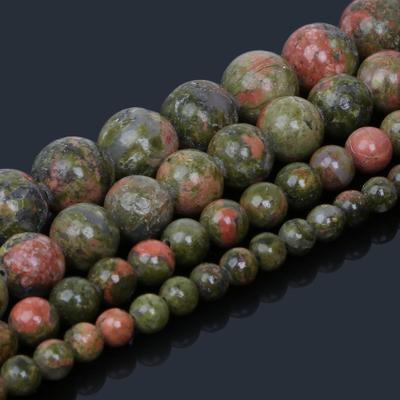 8mm Naturalne Zielone Kamienie Kwiatowe Luźne Okrągłe Koraliki Kwarcowe Do Tworzenia Biżuterii DIY Bransoletka Naszyjnik Kolczyki