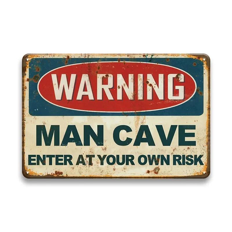 Exclusive Vintage 3D “Beware” Metal Sign - Premium Quality Metal with Eye - Catching 3D Design, Ideal Wall