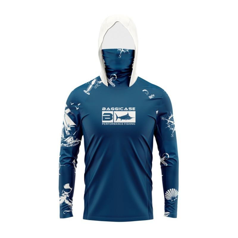 BAGGICASE Angelbekleidung Outdoor Sportbekleidung Mit Kapuze Maske Sonnenschutz Schnelltrocknend Atmungsaktiv