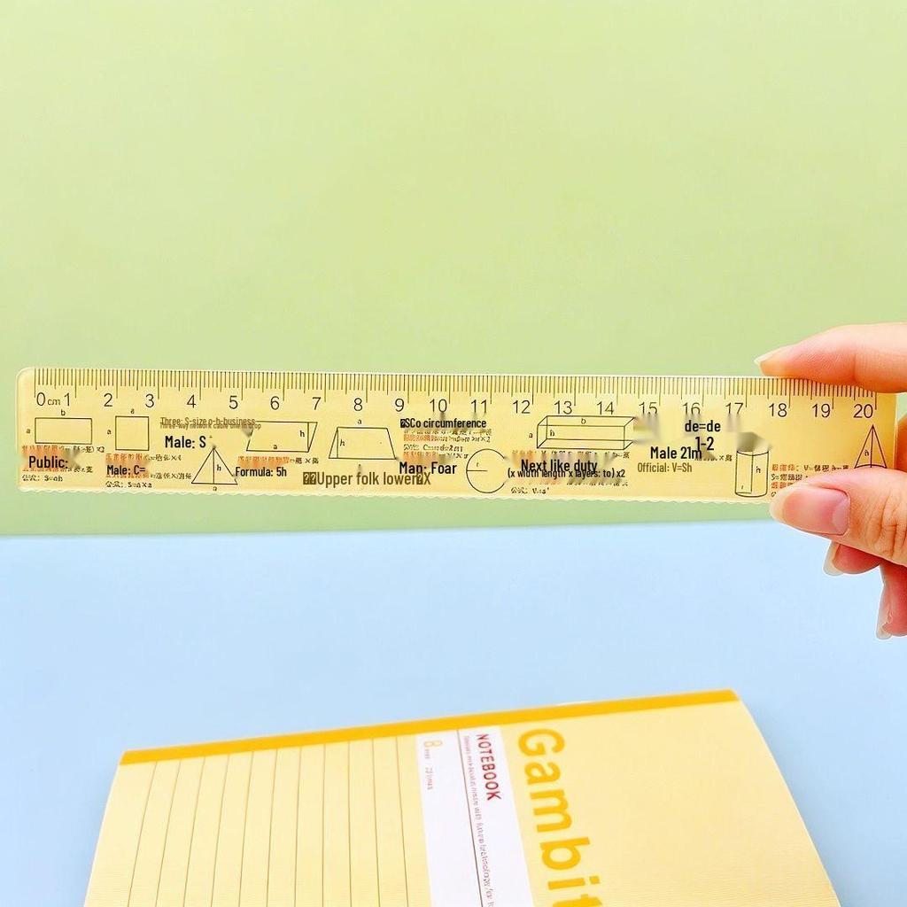 Creative Math Formulas Ruler - Perfect for Junior High Students, Unique Gift for Friends, High-Quality Educational Stationery.