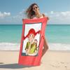 1Pc Girl Monkey Friend Beach Towel Microfiber Beach Towel Thin Absorbent For Beach Swimming Yoga Bath Sports 0917276