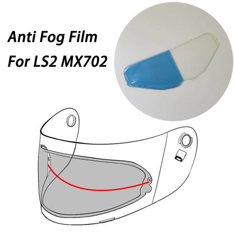 Para Visor de Casco LS2 MX702 Inserto Antivaho Película Transparente