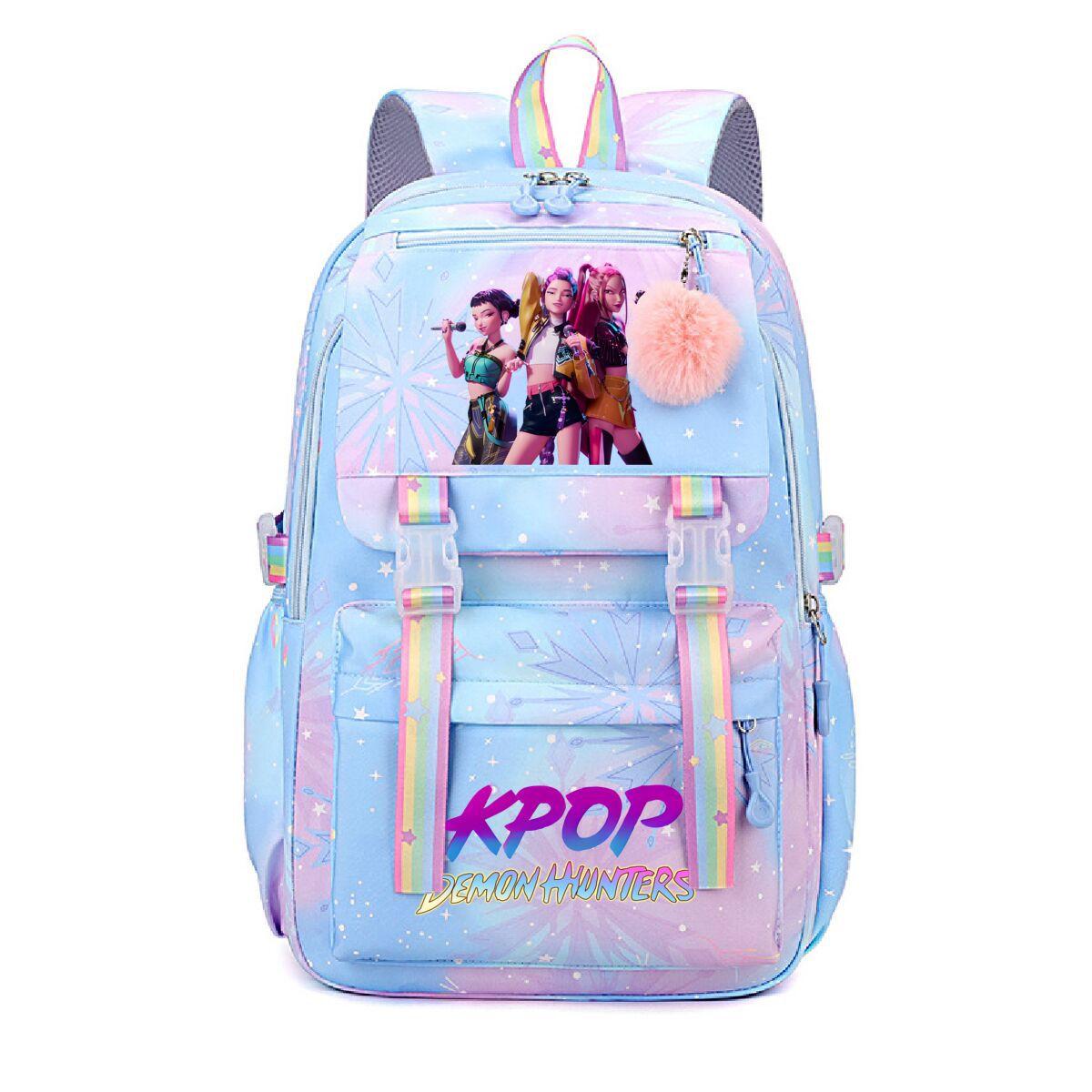 Kpop Peripheral Korean Version Small Fresh Backpack College Style Large Capacity Leisure Student Schoolbag No specifications