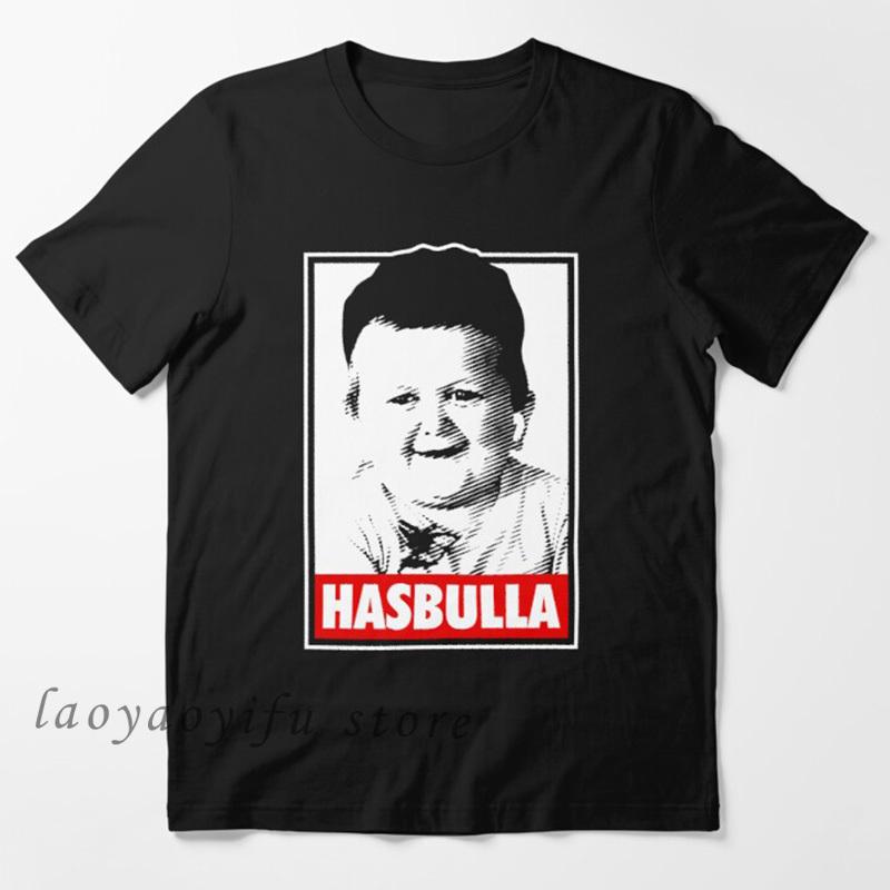 Classic Hasbulla Fighting Meme TShirt Mini Khabib Blogger Top Funny Graphic T Shirts Unisex Polyester Tee Kawaii Clothing Custom
