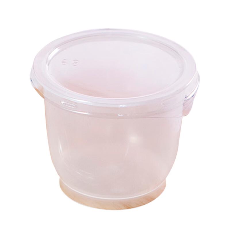 Einweg-Dessertbecher mit Deckeln & Löffeln
