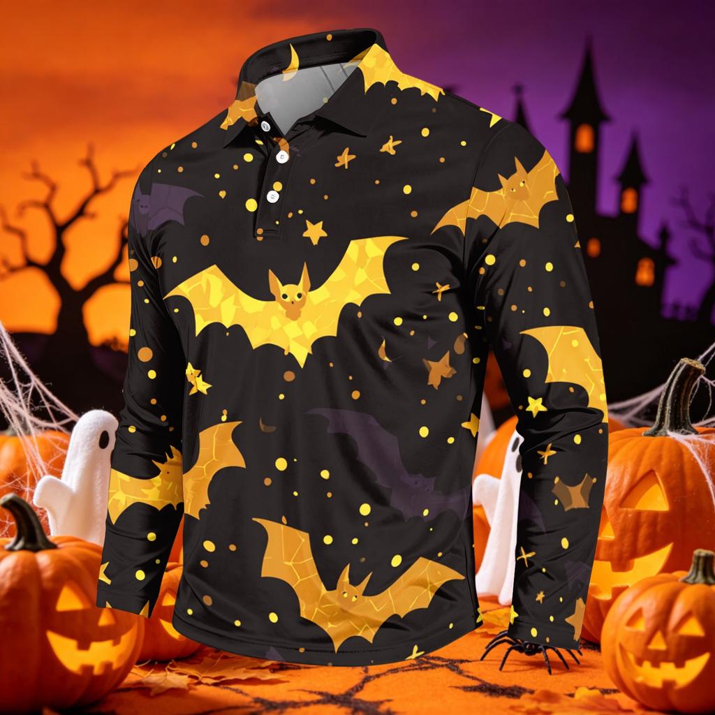 Men's Casual Long Sleeve T Shirt Crew Neck Printed Top Comfortable Fit Lightweight Fabric Suitable for Everyday Wear and Layering