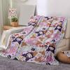 1pc Ice Cream Sanrio Character Design Blanket, Seasonal Universal Home Decorative Throw, Living Room, Travel, Camping, Car Blankets, Beach, Office Nap