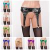 Adultos Mulheres Quatro Presilhas Metálicas de Bico de Pato Meias-liga Cintura Elástica Cinta-liga Meias Parte de Baixo