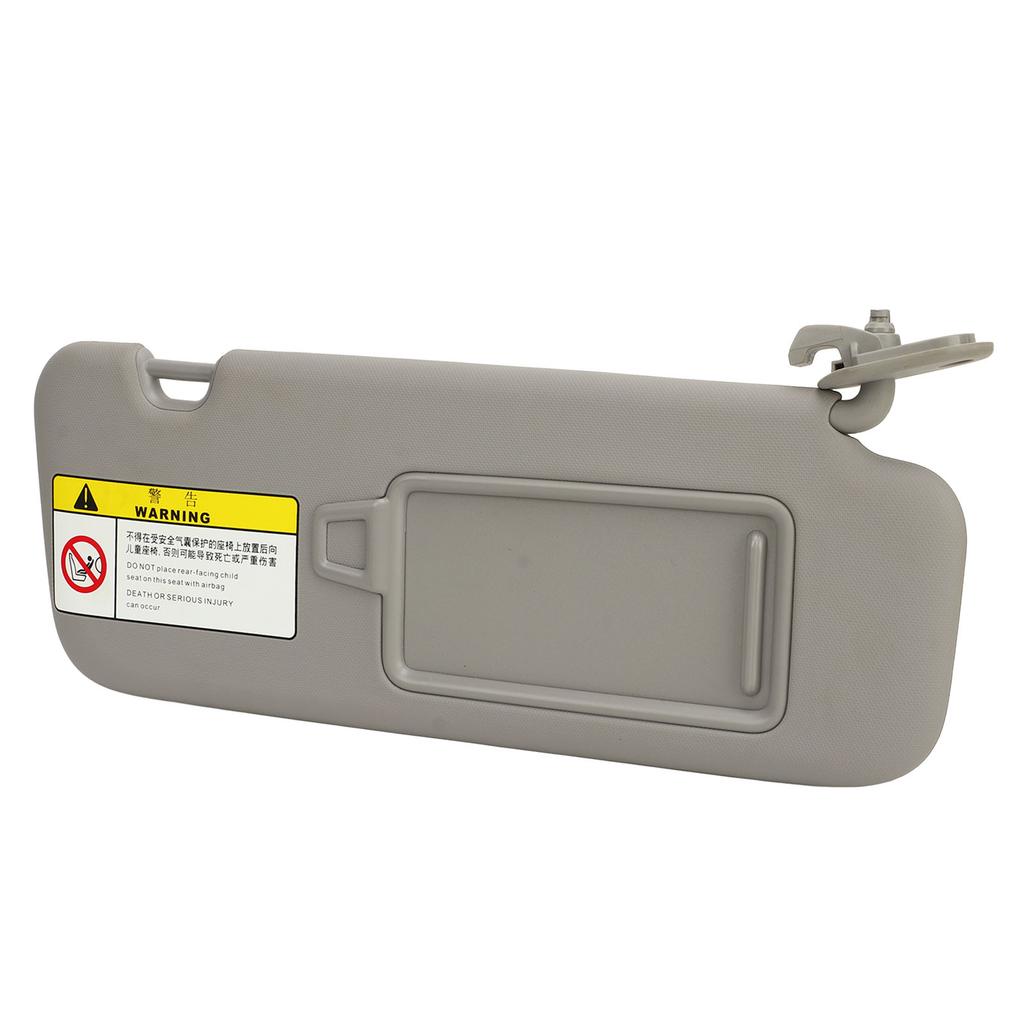 Passenger Side Sun Visor with Mirror 85220 F0100TTX for Elantra AD 2016 To 2019 Grey