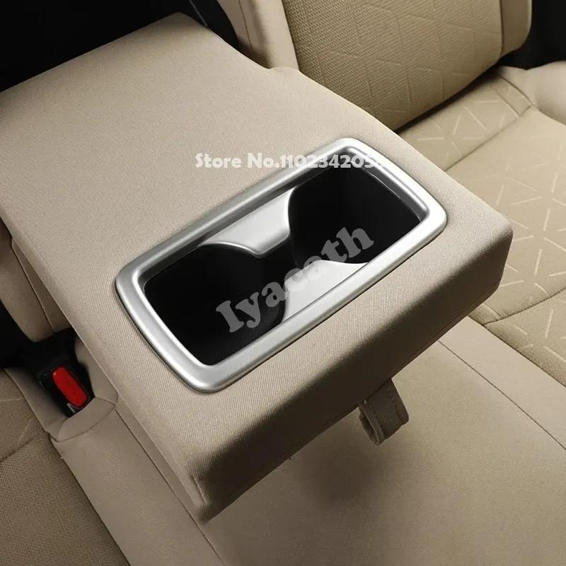 For Toyota RAV4 RAV 4 RAV4 2026 2027 ABS black car interior rear row seat center back Water Cup Holder Cover Trim Accessories