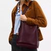 Coach Bleecker 28 Bucket Bag With Brand Letter Logo Women Shoulder Bag Burgundy CCC23-B4MER