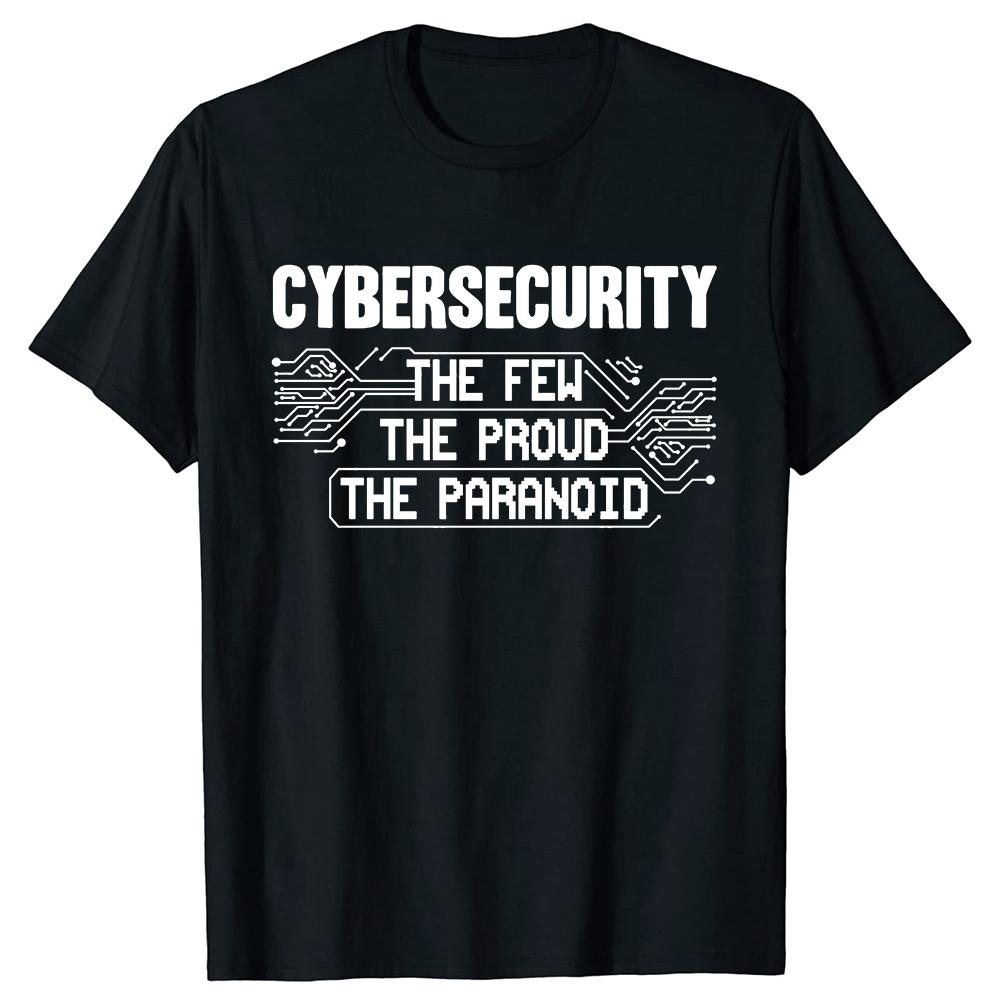 Cybersecurity The Few The Proud Funny Programmer T Shirts Graphic Streetwear Short Sleeve Geek Birthday Gifts T-shirt Men - M... S разноцветный