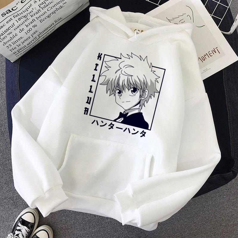 Kawaii Hunter X Hunter Women Hoodies Sweatshirt Killua Zoldyck Anime Manga Loose Hoodie Sweatshirt Oversized Winter Pullover Clothes