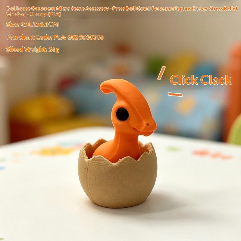 3D Printed Cactus Clicker Keychain Mini Fidget Clicker Toy Portable Push Button Stress Relief Keyring Gift For Kids Adults
