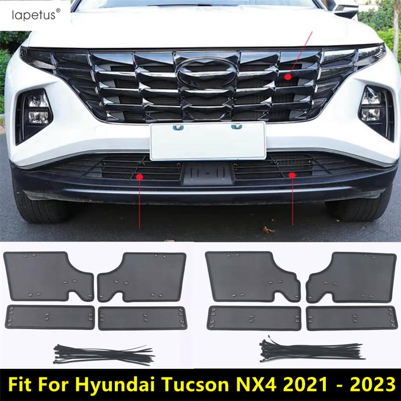 Car Middle ect Screening Mesh Front Grill ert Net Dust Protection For Hyundai Tucson NX4 - Accessories Exterior