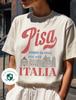 Pisa, Italia Comfort Colors Cotton Tee | Italian Travel Shirt | Gift Her, Him | Retro Distressed