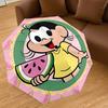 1PC Watermelon Circle Umbrella-8-Rib Reinforced, Automatic Open, Lightweight & Durable, Cute Fashion Accessory for Outdoor-W9287