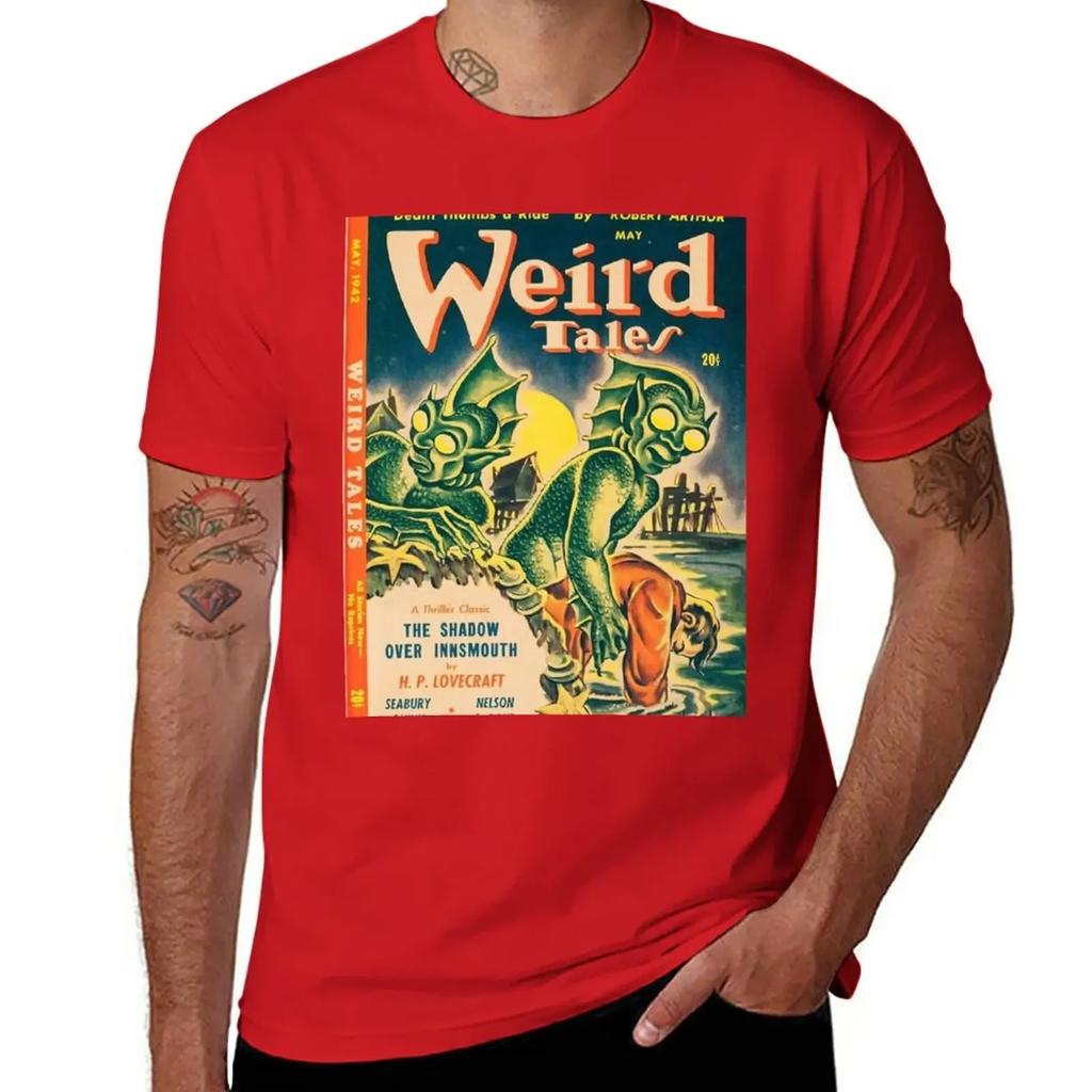 Weird Tales T-Shirt tops customizeds Blouse mens cotton t shirts