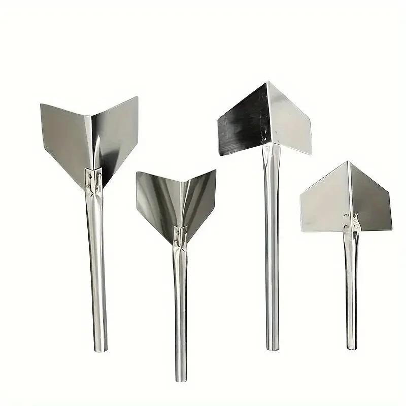 4 Pcs Stainless Steel Putty Knife Drywall Scrapers Set for Inside/Outside Corner Scraping and Drywall Repair Construction Tool 4pc