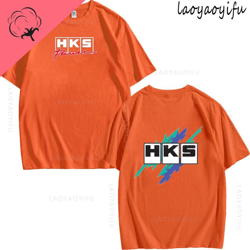 JDM Modified Car HKS ENDLESS Theme 100Cotton Mens Womens Fashion High Quality Oneck Casual Summer TShirt Printed Fashion