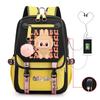 Cute LABUBU cartoon printed backpack for junior high school students with large capacity ins wind school bag