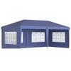 3 x 6m Pop Up Gazebo, Height Adjustable Marquee Party Tent with Sidewalls and Storage Bag, Blue