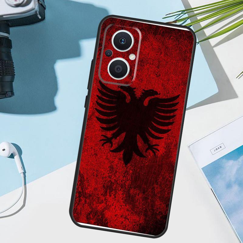 Albania Flag Eagle Cover For OPPO Reno 14 F 13 12 11 10 Pro 11F 12F 13F 7 8 Lite OPPO Find X9 X8 X6 X5 Pro Case
