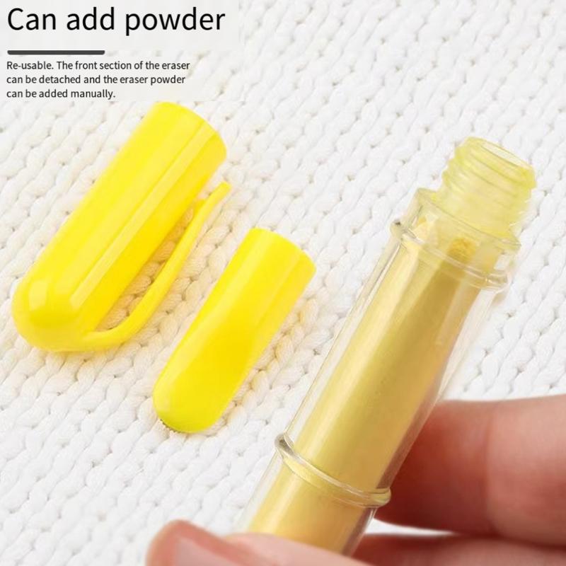 Pack Of 4 Fabric Marking Chalk Pen For Sewing And Tailoring With Ergonomic Grip And Easy Removal